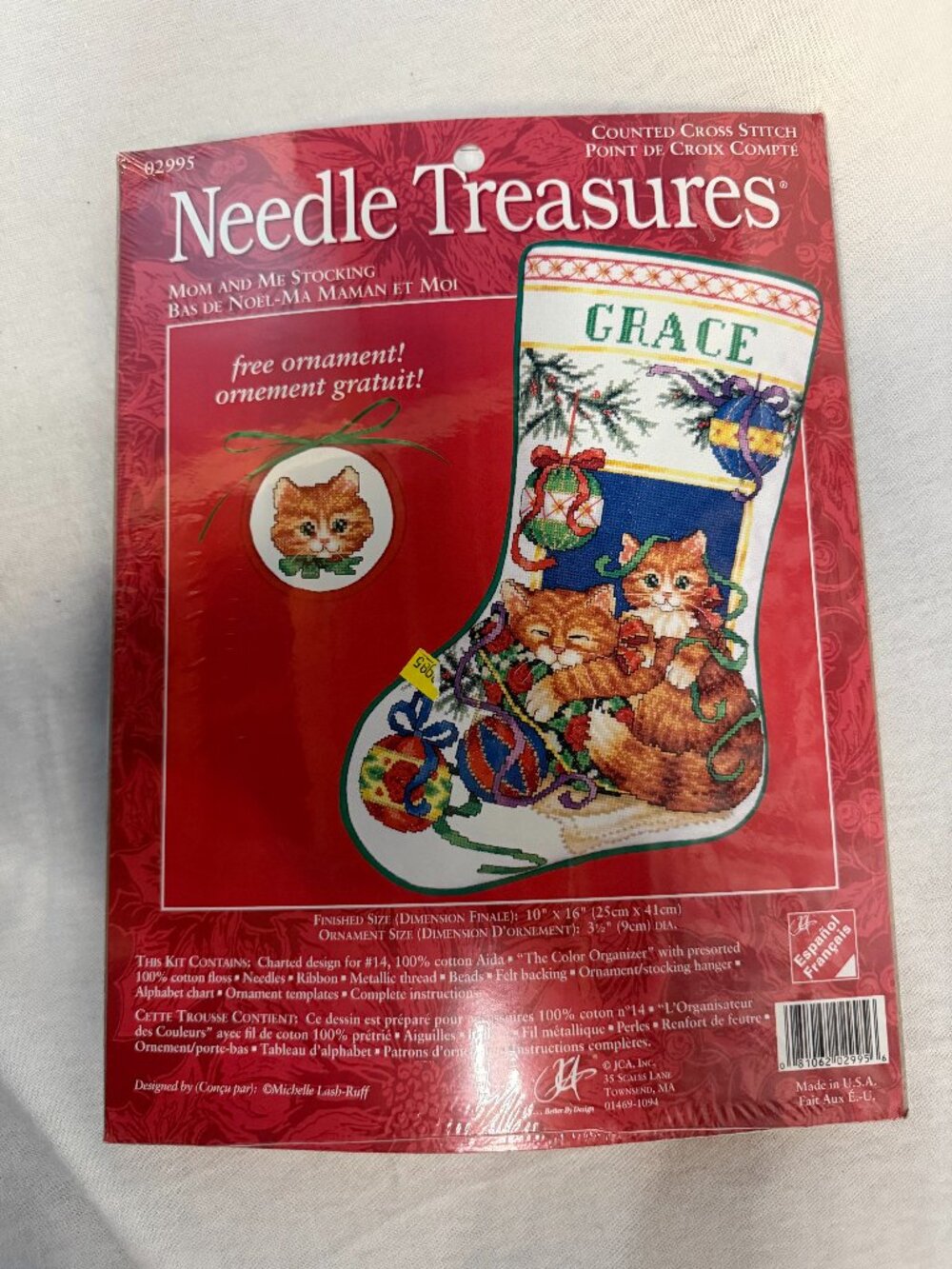 Needle Treasures "Mom and Me Stocking" Counted Cross Stitch Kit (#02995 Vintage